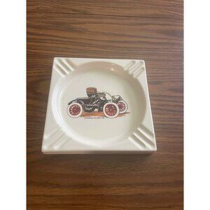 Oldsmobile Runabout 1901 cream ceramic ashtray